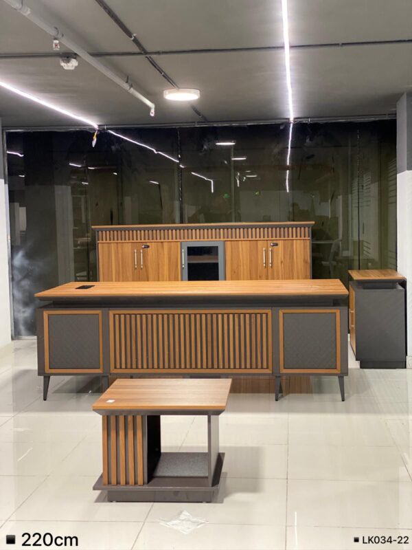 Luxury modern wooden desk - 4 pieces